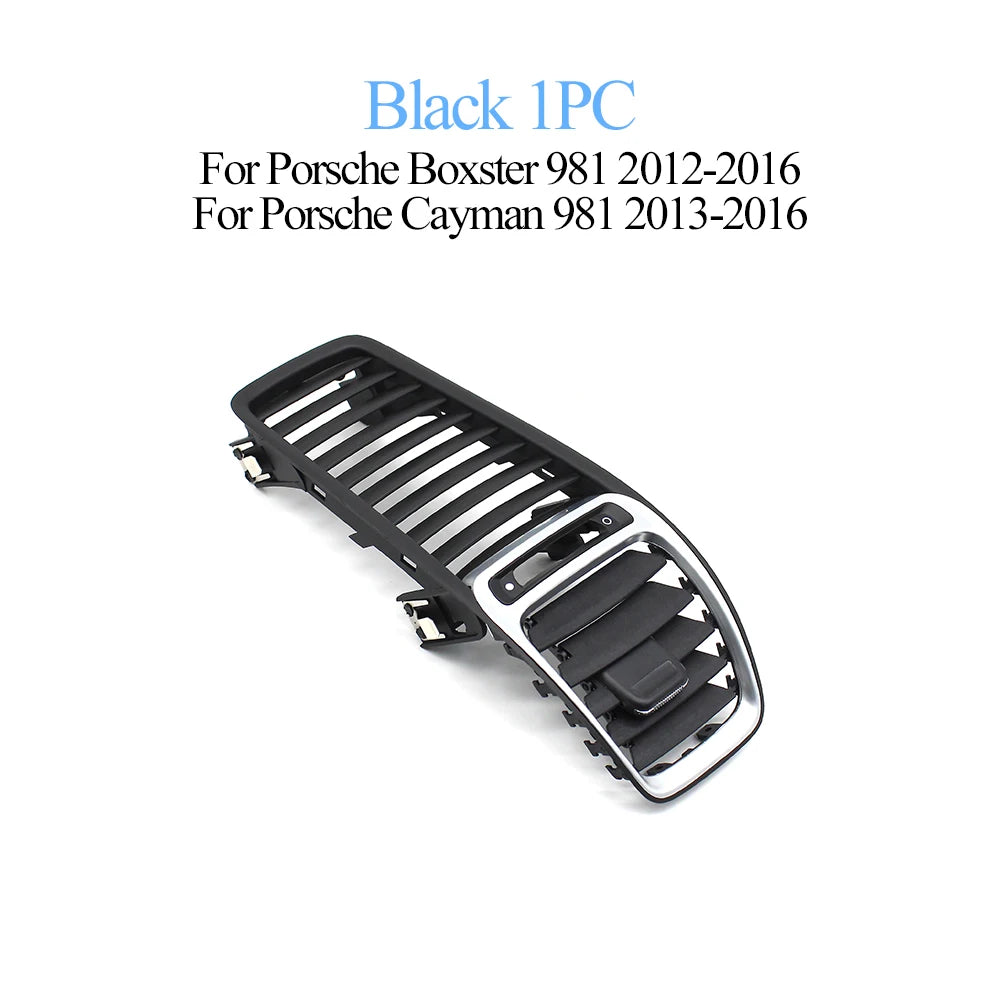 Car Front Dashboard Air Conditioning AC Vent Grille Outlet Panel Cover For Porsche Boxster Cayman 981 2012-2016 98155213104