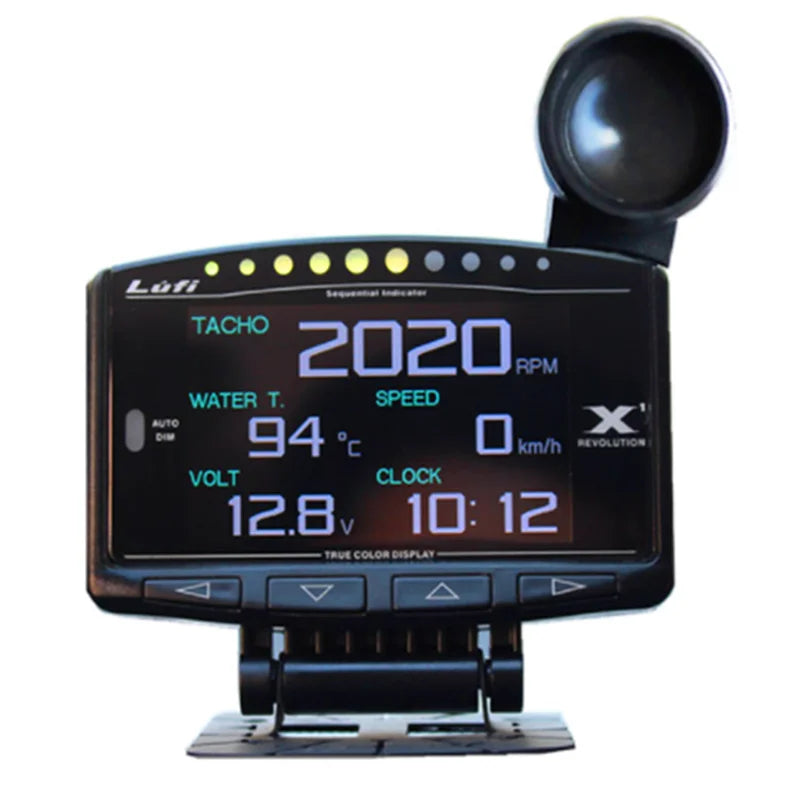Lufi X1 Gauge | Smart OBD2 Auto Meter Speedometer Monitor