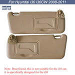 For Hyundai i30 i30cw 2008 2009 2010 2011 sun visor car left and right with mirror sun visor 852012L020 852022LO20