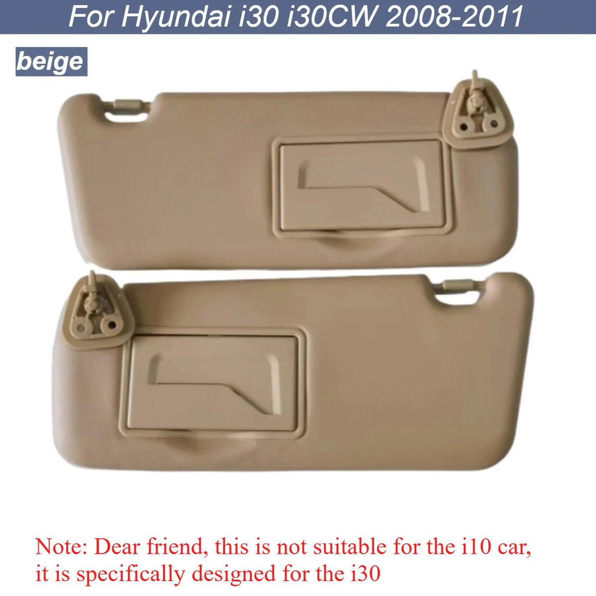For Hyundai i30 i30cw 2008 2009 2010 2011 sun visor car left and right with mirror sun visor 852012L020 852022LO20