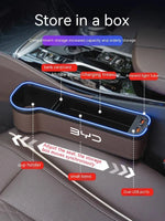 Car Sewable Chair Storage Box For BYD Atto 3 YUAN PLUS Decoration Act Seal Tang F3 E6 close-up view