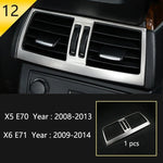 Car Styling For BMW X5 X6 E70 E71 Console Gearshift Frame Decorative Trim Strips St additional angle