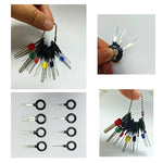 26/41pcs Car Terminal Removal Kit Box Wire Plug Connector Extractor Puller Release Pin close-up view