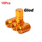 Aluminum Alloy Tire Valve Caps | 5 or 10 Pack Waterproof Dustproof Stem Covers lifestyle view