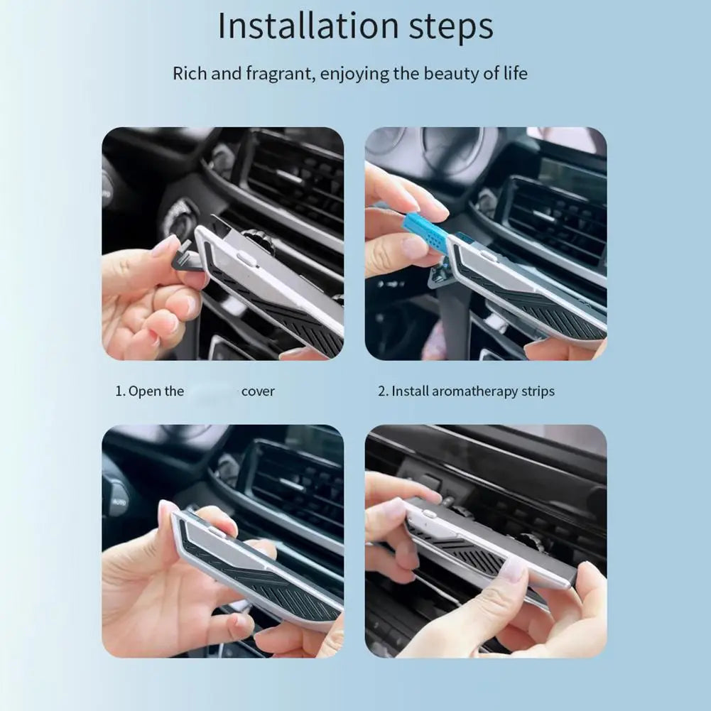 For BMW 3/5 Series X3 X5 Car Interior Aromatherapy Blade Bracket Air Outlet Aroma Diffuser Holder Auto Solid Fragrant Stick