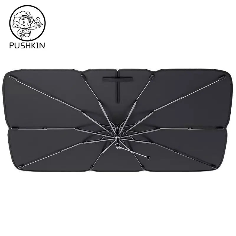 For XPENG G6 2023-2025 Windshield Sunshade | Foldable Umbrella Front Sun Protector lifestyle view