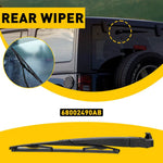 Rear Wiper Arm and Blade Assembly for Jeep Wrangler 2007-2017 | 68002490AB lifestyle view