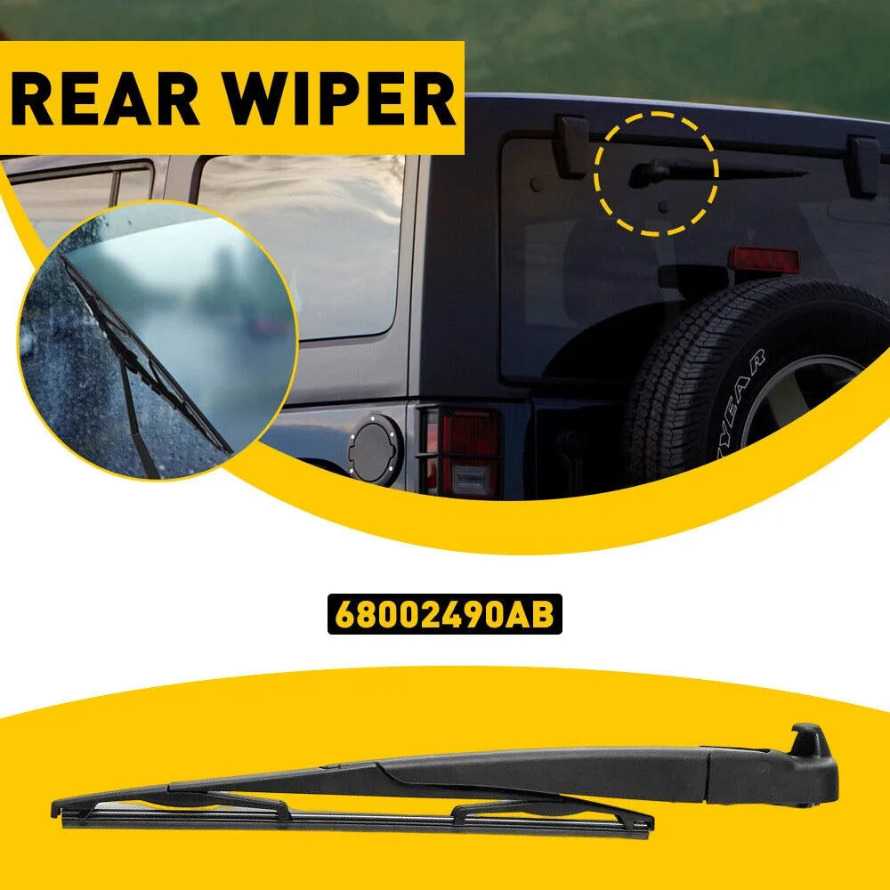 Rear Wiper Arm and Blade Assembly for Jeep Wrangler 2007-2017 | 68002490AB lifestyle view