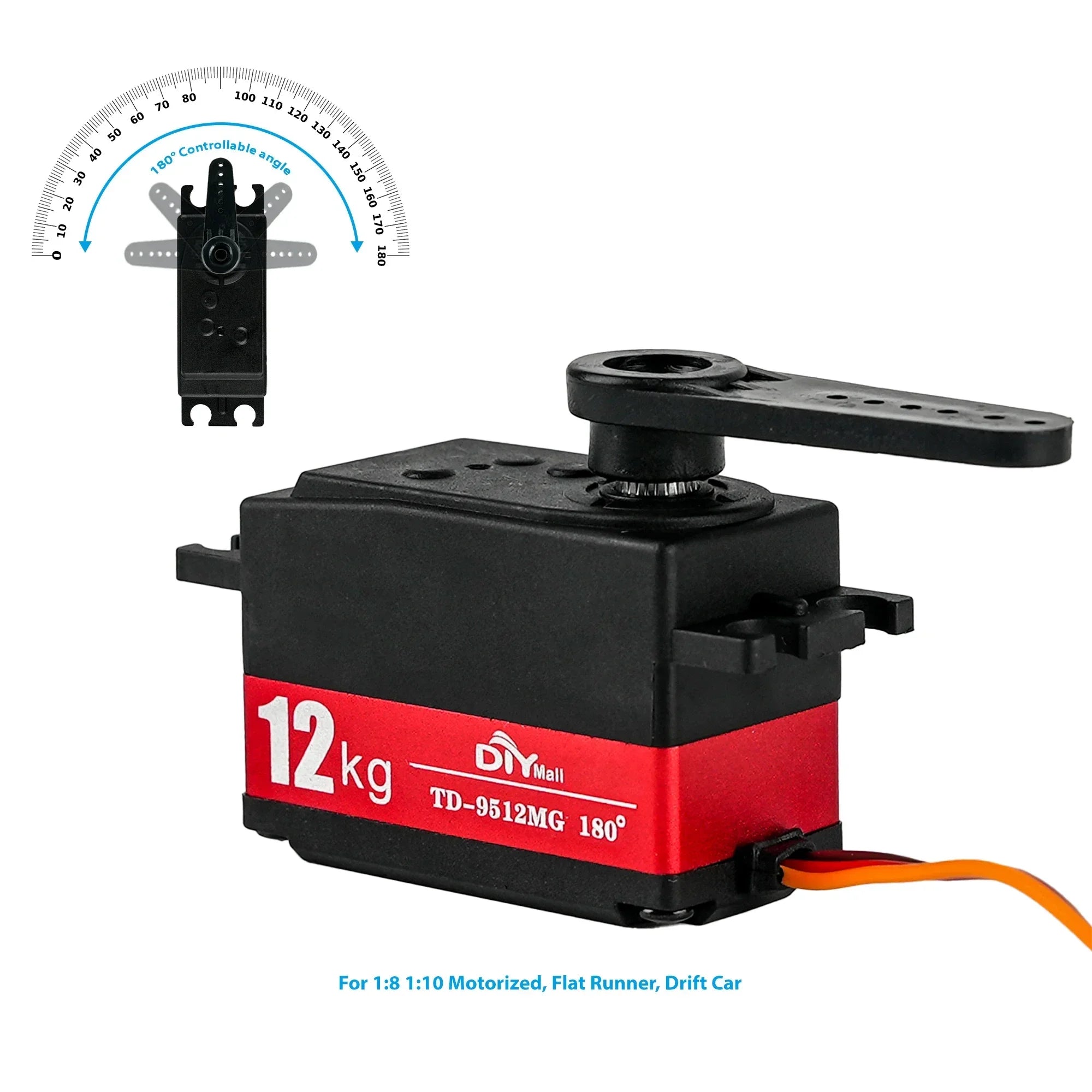 TD-9512MG 12KG Digital Metal Steering Servo for RC Car 1:8 1:10 alternate view