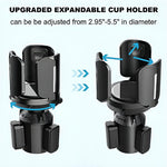 64oz Large Cup Holder Expander for Car | Expandable Cup Holder Adapter with Adjustabl alternate view