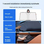 Titanium Silver Car Windshield Sunshade Foldable Parasol UV Protection