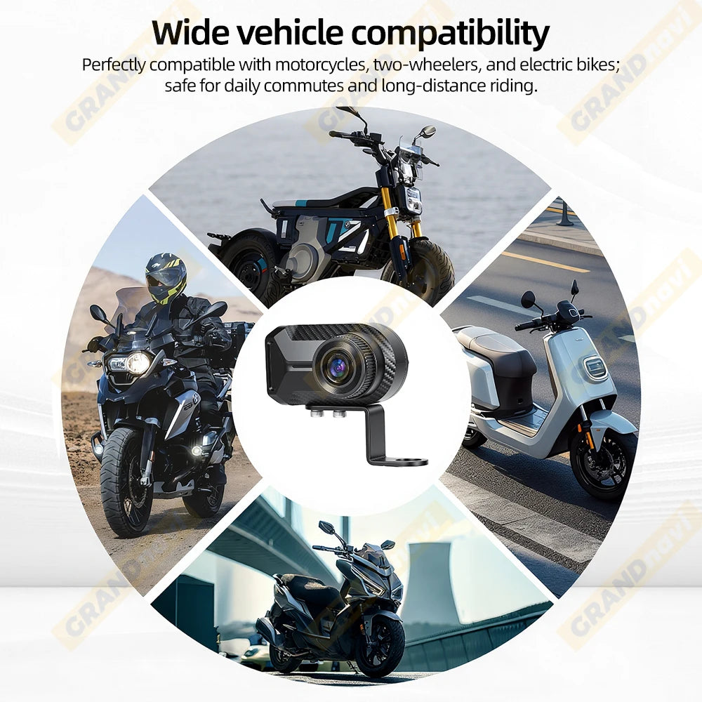 Motorcycle Dash Cam 2K 30fps WiFi | Helmet Driving Recorder alternate view