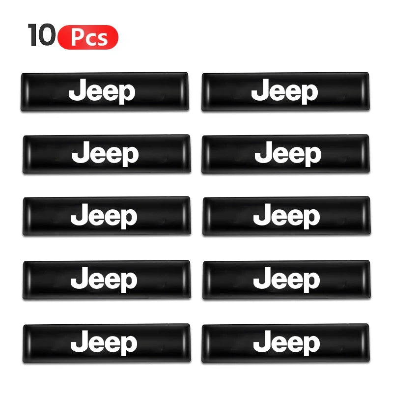 3D Car Emblem Stickers for Jeep Wrangler, Grand Cherokee, Compass | Black Epoxy Decal alternate view
