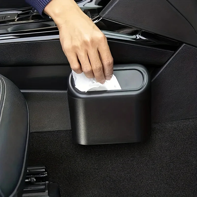 1 Piece Car Mini Trash Can Car Storage Box - Sorting Box Car Essential Accessories Christmas Gift