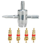 4 in 1 Car Tire Valve Repair Tool Kit | Tire Valve Core Remover Puller Set detail view