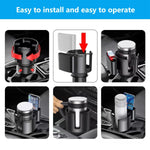 Car Cup Holder Expander with Phone Holder