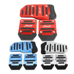 New 2Pcs/3Pcs/set Universal Non-Slip Aluminum Manual Transmission Car Pedal Cover Set close-up view