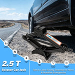 1.5T/2T Car Scissor Jack Auto Emergency Crank Lift Stand Labor-Saving Repair & Tire R alternate view