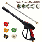 4000PSI High Pressure Car Wash Gun | 40-Inch with M22-14 Brass Valve and 1/4 Quick Connect