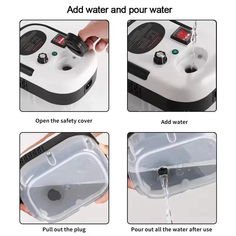 Portable Handheld Steam Cleaner High Temperature Pressurized Steam Cleaning Machine Wi close-up view