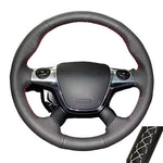 Car Steering Wheel Cover Perforated Microfiber Leather For Ford KUGA Escape 2013-2016 lifestyle view