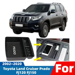 For Toyota Land Cruiser Prado LC150 FJ150 2014-2023 Car Center Console Armrest Kit Storage Box Sundries Tidying Tray Accessories