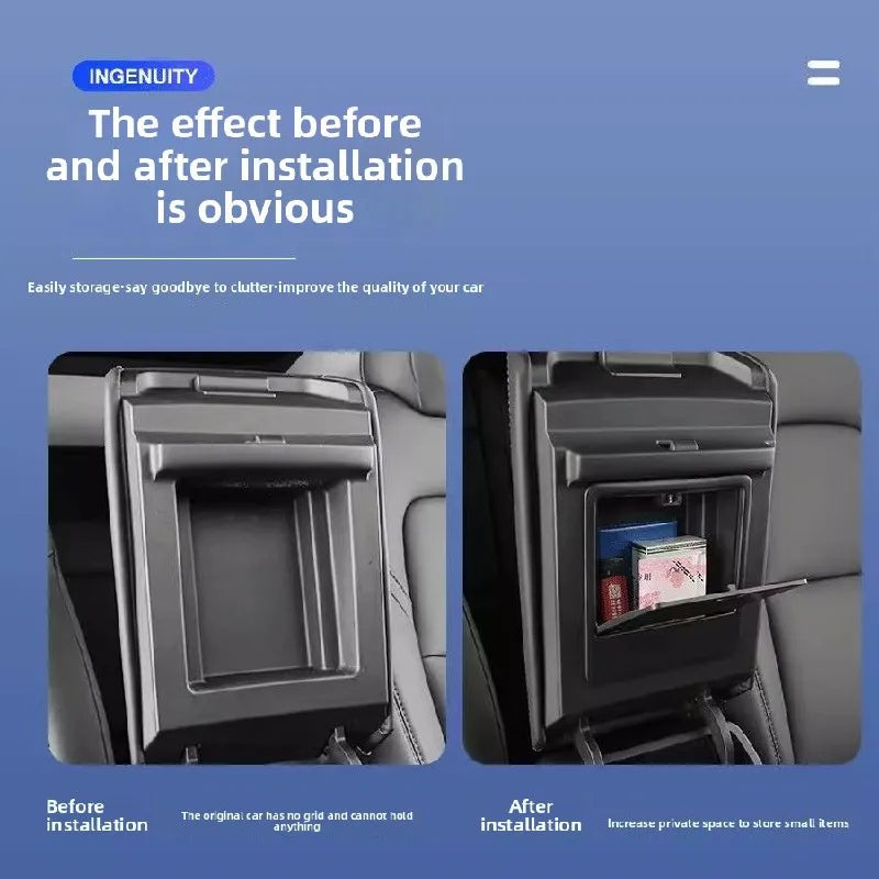 For Tesla Model 3 Y 2017~2026 Car Hidden Storage Box Model 3 Highland Y Juniper Center Console Armrest Organizer Box Accessories