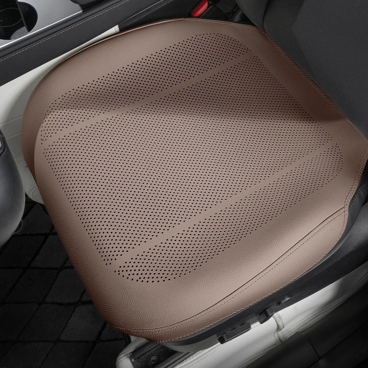 Breathable Leather Car Seat Cover Universal Front Seat Protection Cushion Luxury Car alternate view