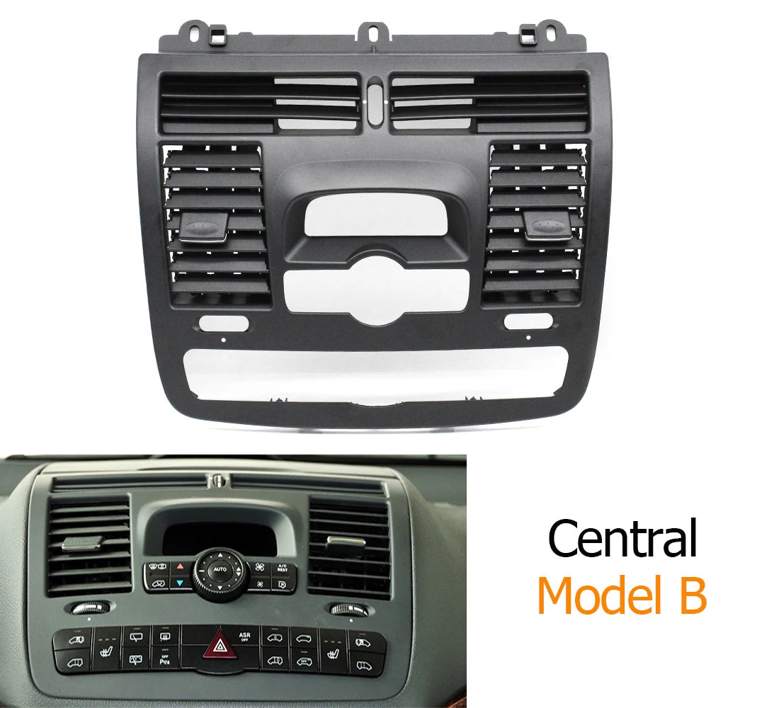 Interior Car Dashboard Central Left Right Air Conditioner Ac Vent Grille Cover For Mercedes Benz Vito Viano W636 W639 2004-2015