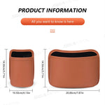 Car Seat Back Organizer Pu Leather Waterproof Storage Bag