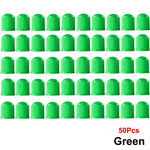 AUTCOAT Tire Stem Valve Caps | Universal Plastic Valve Covers for Cars, Trucks, Bikes close-up view