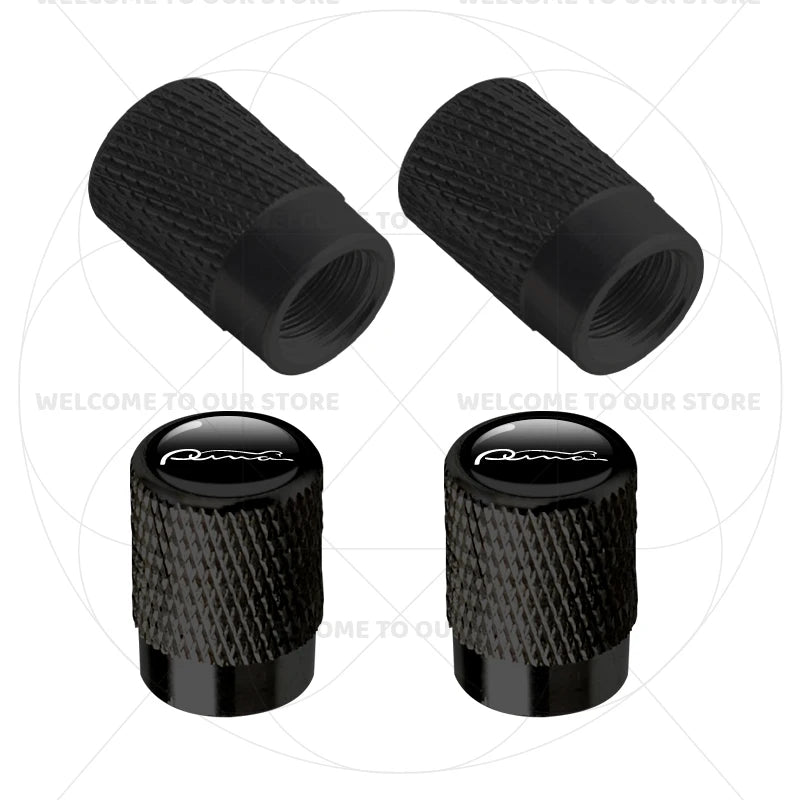 For Ford Puma Cougar Emblem MK3 MK5 MK6 MK4 ST Line 4Pcs Aluminum Car Tire Valve Caps alternate view