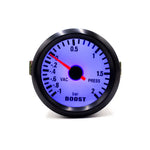 YOMI 52mm Mechanical 12V Car Turbo Boost Gauge -1~2Bar Black Meter Blue LED | Auto Ga alternate view