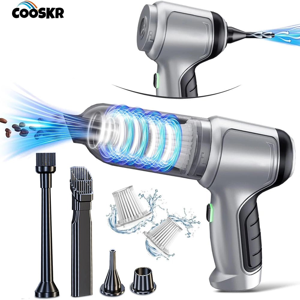 Wireless Car Vacuum Cleaner 95000PA | Cordless Handheld with Blower
