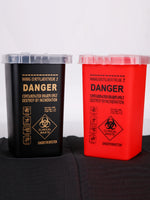 1L Tattoo Sharps Collection Bucket Eyebrow Trimmers Glass Fragments Storage Box Nee additional angle