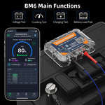 QUICKLYNKS BM6 Wireless Bluetooth 4.0 12V Battery Monitory with Car Battery Health Check APP Monitoring Battery Tester