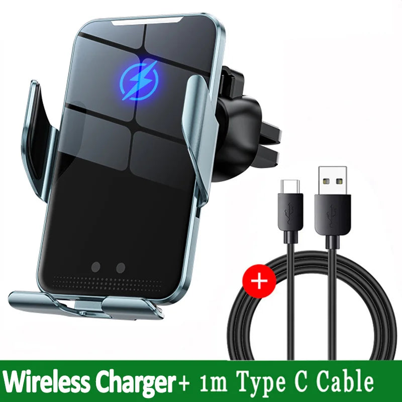Wireless Car Charger Magnetic Auto Car Phone Holder Mount | Fast Charging Stand for additional angle