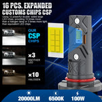 20000LM H11 LED Canbus H8 H9 H16JP 9005 HB3 9006 HB4 LED Car Headlight Bulb Canbus Su alternate view