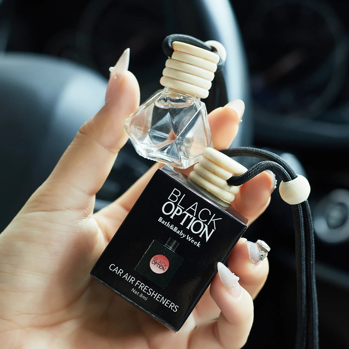 Perfume Car Perfume, a Car Fragrance Used for Car Interior Accessories, a Long-Term Ca close-up view