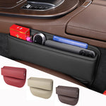 PU Leather Car Seat Gap Organizer Box – Multifunctional Driver Seat Storage with Charging Hole