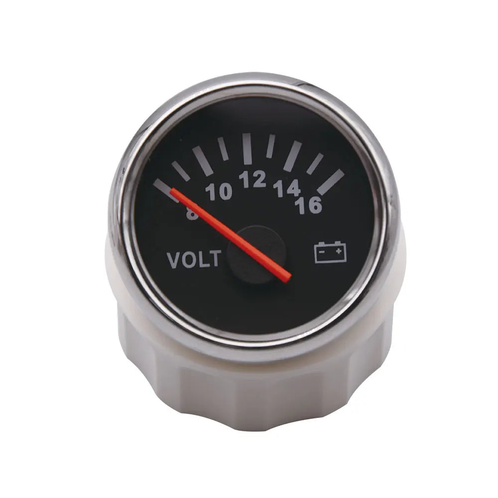 2" 52mm Digital Voltmeter Gauge 8-16V for Car Boat | Red Backlight Display detail view