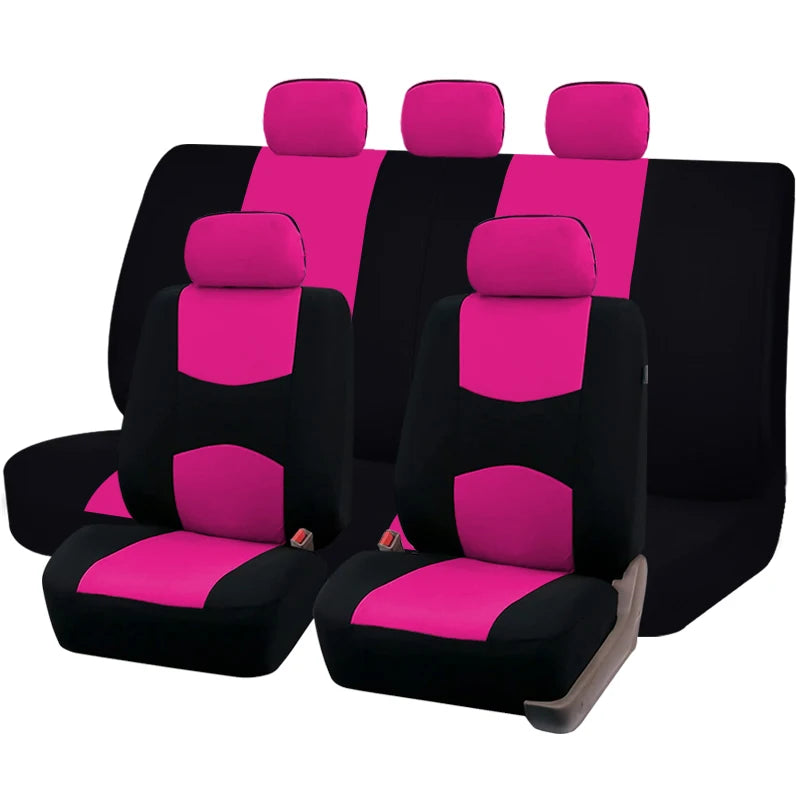 Polyester Car Seat Covers Universal Set close-up view