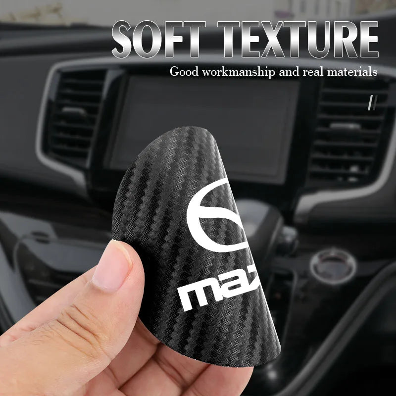 2Pcs Car Interior Leather Coaster Anti-noise Water Cup Pad for Mazda 3 CX5 CX30 MX5 CX3 detail view