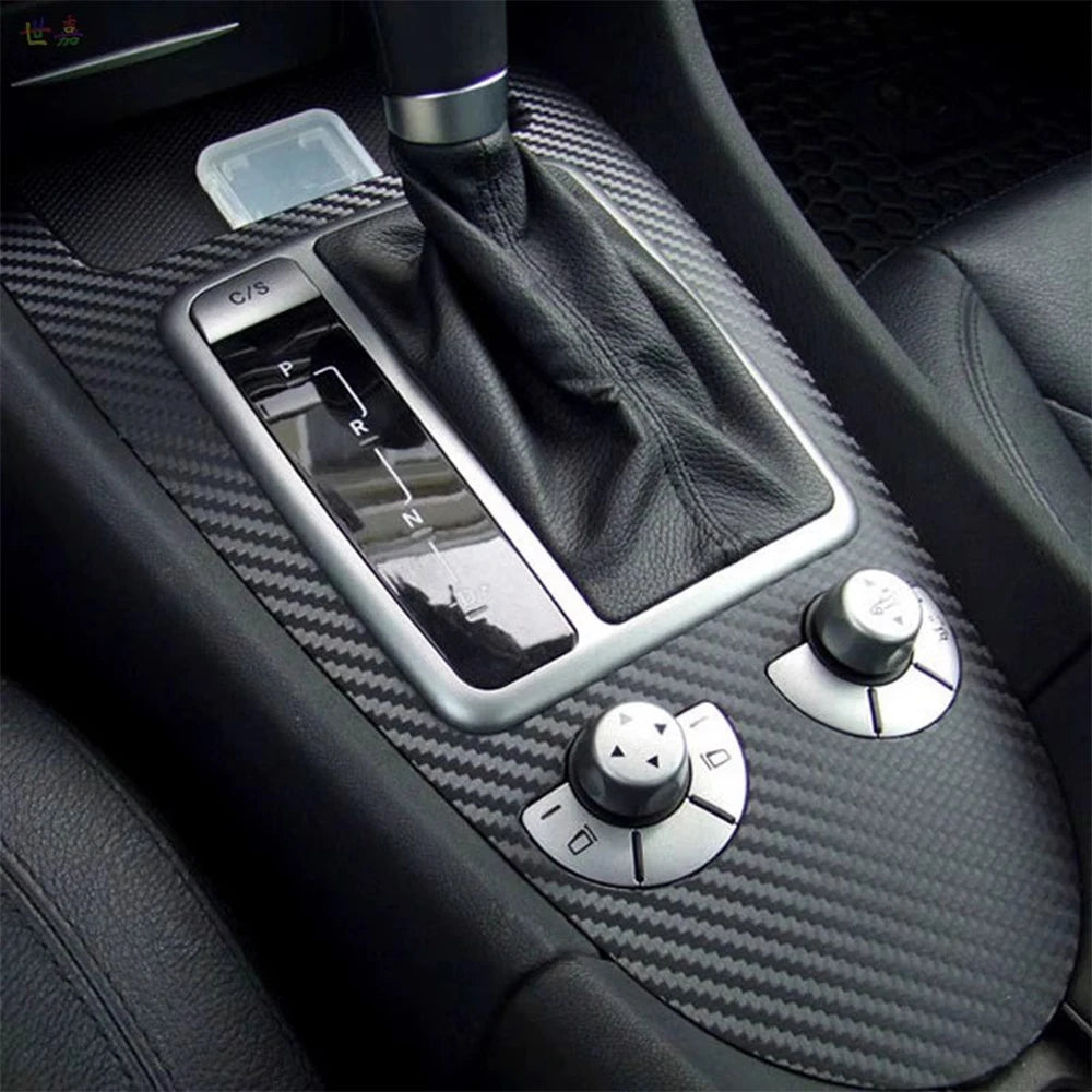 3D Carbon Fiber Black Car Sticker Vinyl Wrapping Film PVC Car Motorcycle Decal Auto Ac close-up view