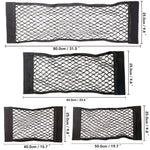 Car Back Seat Mesh Storage Organizer | Universal Elastic String Net for Trunk