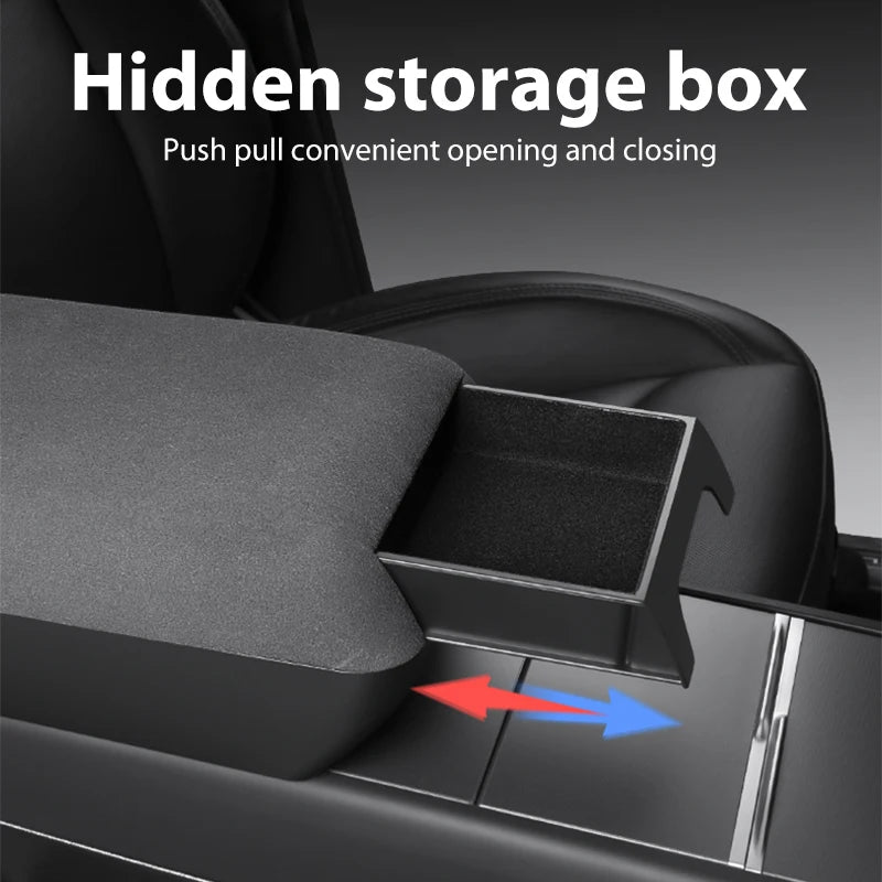 Lcars Special Car-Specific Armrest Box Suitable for the New Tesla Model Y/Yl/3 Origina close-up view
