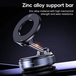 Car Phone Magnetic Stand Foldable Design 360° Rotation Adjustable Vacuum Strong Suc additional angle