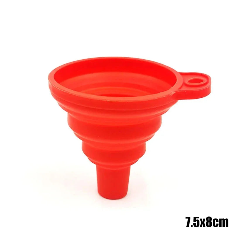 Car Long Stem Funnel Anti-splash Gasoline Oil Filling Tool Plastic Car Truck Motor Oi alternate view
