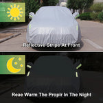 Car Cover Thickened Outdoor Sun Protection 190T | Full Exterior Snow Cover with Ref additional angle