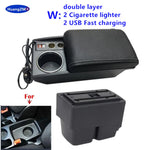 For Ford Fiesta Armrest Box For Ford Fiesta MK7 Car Armrest 2009-2017 Storage Box Interior Dedicated Retrofit Car Accessories